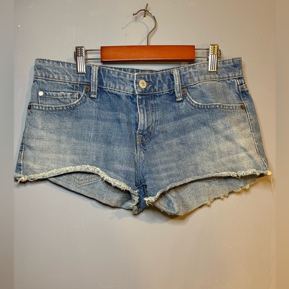 Ralph Lauren “Mini” Blue Jean Shorts Distressed Vintage Style, size 29 - Picture 1 of 6